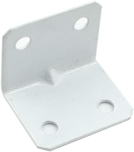 12Pcs 26x26x32mm L Shaped Angle Bracket Corner Brace Support White