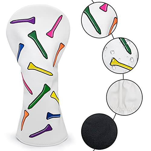 image for montela golf Golf Headcovers,Colorful Tee Driver Headcover Fairway Woo