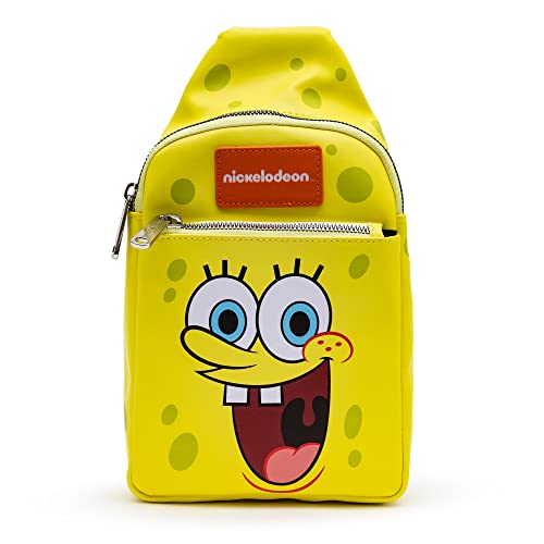 Nickelodeon Bag, Sling, SpongeBob SquarePants and Patrick Star, Bounding, Vegan Leather