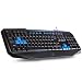 AULA Catalyst Gaming Keyboard, Ergonomic Keyboard Multimedia keys, Swappable Gaming Keys, Computer Keyboard