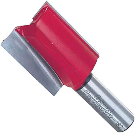 Freud 12-182: 1-1/4" (Dia.) Double Flute Straight Bit with 1/2" Shank Red