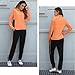 Marvmys Athletic Tracksuit Matching Sweat Sets Zip Up Track Suit for Women 2 Piece Set Fall Jogger Set with Jacket Orange M