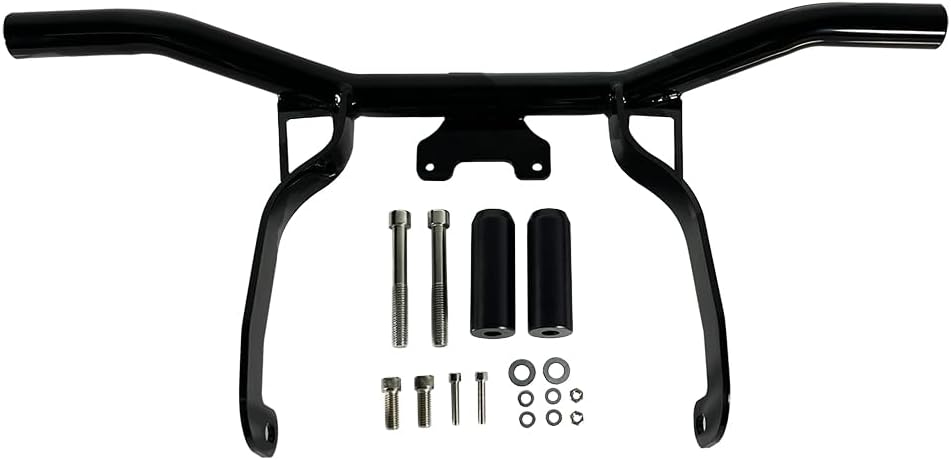 Motorcycle Front Engine Guard Highway Crash Bar for Harley Touring 2014–2024 – Heavy-Duty Steel Front Crash Protection Compatible with Street Glide, Road Glide, Road King, Electra Glide (Black)