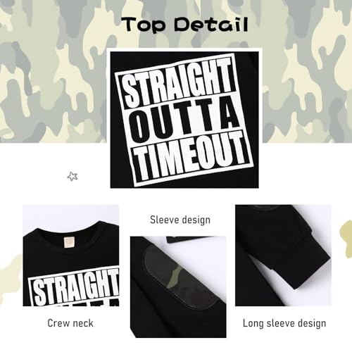 Image of TUEMOS Toddler Boy Clothes Sweatsuits Fall Winters Boy Outfits