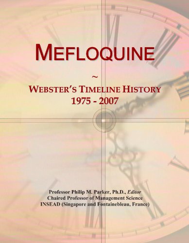 Mefloquine: Webster's Timeline History, 1975 - 2007