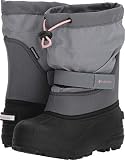 Columbia Youth Powderbug Plus Ii, Unisex-Kinder Schneestiefel, Grau (Grey Ash, Rosew 021), 35 EU