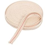 TOYANDONA Mecha de Algodón para Lámpara de Aceite 1,5 CM Ancho, Mecha Plana de Queroseno, Accesorio de Repuesto para Lámparas de Templo, Uso en Hogar y Velas Artesanales, Paquete 1 Unidad