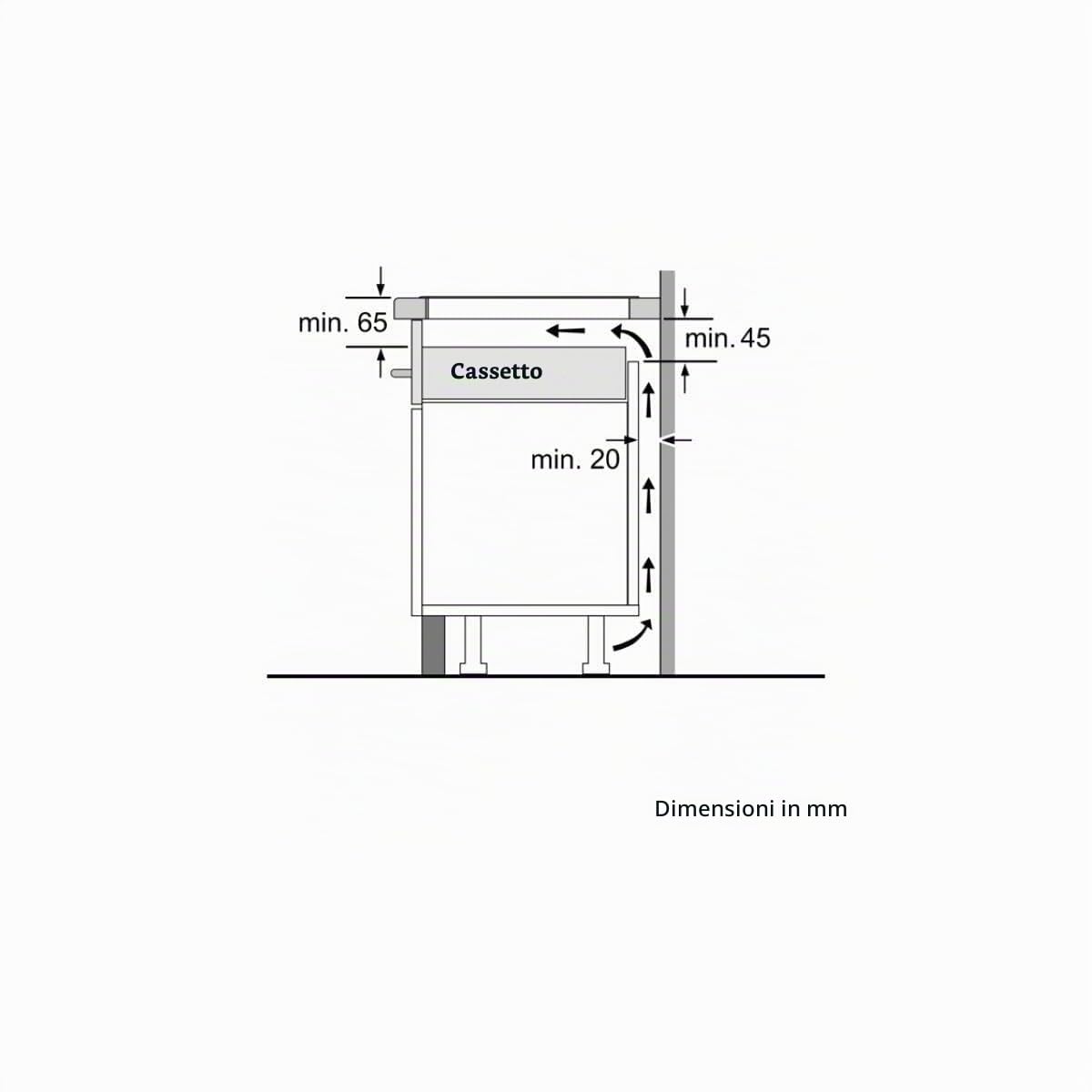 NEFF T68FTV4L0, N 90, piano cottura a induzione, piano cottura in vetroceramica autosufficiente, larghezza 80 cm, Twist Pad, Flex Induction, Home Connect, Smart Hood Automatic, Sospensione senza