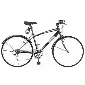 両タイヤ新品　クロスバイク　BLACK Amazon.co.jp: クロスバイク - 自転車本体: スポーツ＆アウトドア