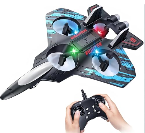 Image of Star Fighter 1 Remote Control for Kids, RC Glider Plane with Light EPP Foam Material Aeroplane Fighter Jet for Kids Adults 360 Flip, Stunt Roll Stable Flying Drones Toy Easy to use Safe for Boys Girls Beginners Indoor Outdoor.