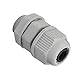 Cable Gland 0.22" ~ 0.31" (5.5mm ~ 8.0mm) Polyamide (PA), Nylon M16x1.5 Light Gray GC1001-B Pack of 25
