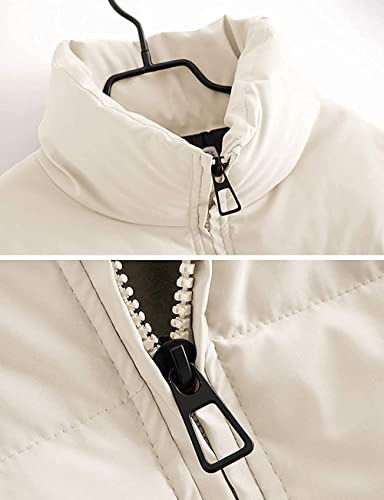 Girls Winter Long Sleeve Full Zipper Oversized Baggy Puffer Bubble Short Down Jacket Coat4