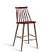 Produktbild LPZ Barhocker Modern Einfache Hohe Hocker Bartisch Und Stuhl Barhocker Industrial Wind Hohe Bein Barhocker V (Farbe : Deep red)