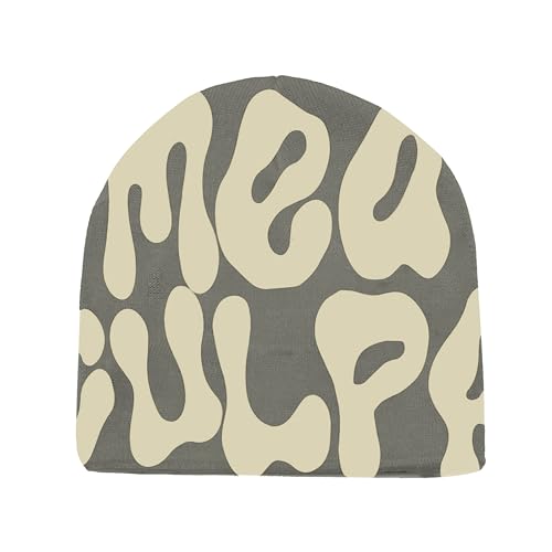 SENMAY Beanie for Men and Women MEA Culpa Y2K Knit Beanies Warm Winter Hat Grey Beanie