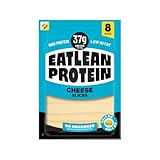 Eatlean Protein Original Cheese Slices 5 x 160g (800g) | Lactose Free, High Protein, Low Fat, Low Calorie (34kcal per slice), Keto Friendly, Vegetarian