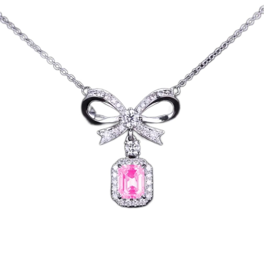 Pendentif morganite rose et argent 925 un bijou d'exception