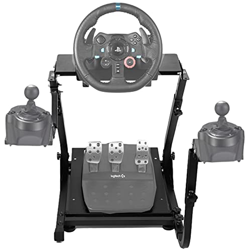 Anman G29 Racing Wheel stand With Double Gear shifter Mount Matches Logitech G25/G27/G920/G923 Foldable Gaming Steering Wheel stand Assist PC PS4/5 XBOX With out Pedal and steering Wheel Anman G29 Racing Wheel stand With Double Gear shifter Mount Matches Logitech G25/G27/G920/G923 Foldable Gaming Steering Wheel stand Assist PC PS4/5 XBOX With out Pedal and steering Wheel