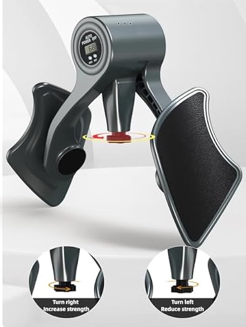 Kegel Exercises for Men, Pelvic Floor Muscle Exercise, 132 lbs Hip Trainer, Adjustable Resistance, TIME&Call Calculate Exerciser for Home Workout, Inner Thigh Slimmer, Hip Strengtheners