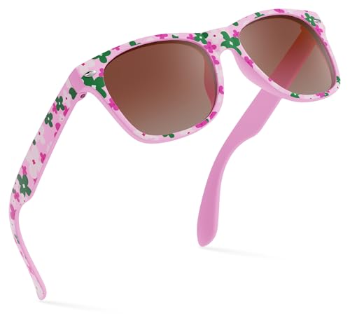 Image of Retro Rewind Kids Sunglasses for Boys Girls Age 3-12 - Shatterproof UV400 Toddler Children Sun Glasses
