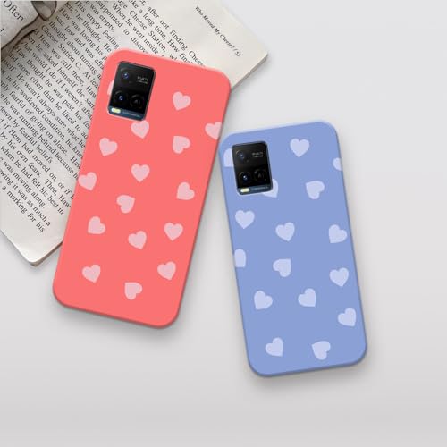 Image of COLORflow Back Cover Compatible with Vivo Y21 2021 / Y33s / Y21s | Heart Celestial Color Customized Back Cover Compatible with Vivo Y21 2021 / Y33s / Y21s