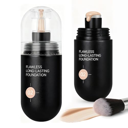 Fondotinta che Cambia Colore,Fondotinta Correttore Occhiaie, Correttore Primer per il Trucco, Impermeabile e a Lunga Tenuta, Perfetto per Pelli Mature, Crea un Effetto Radioso e Naturale