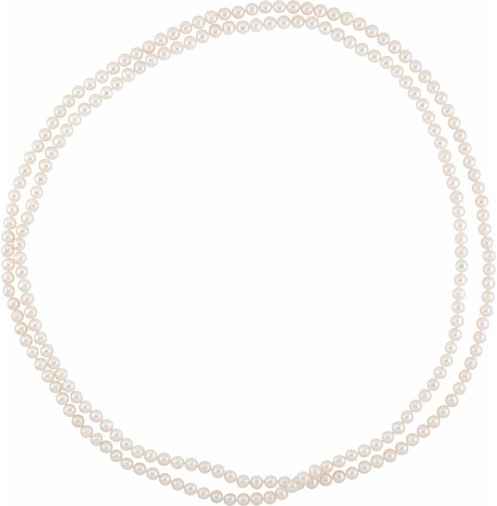8-9mm Freshwater Cultured Pearl Strand Necklace Fine Jewelry for Women Gifts for Her, 72"