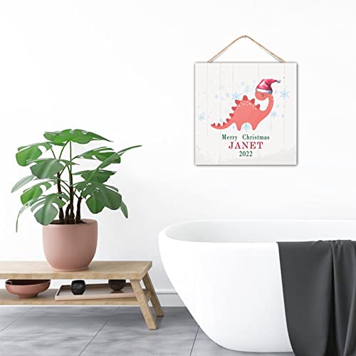 Dinosaure avec chapeau de Père Noël, cadeau déco suspendu - 7