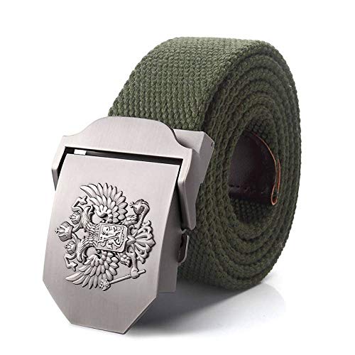 Cintura Da Uomo，Uomo Donna Cintura In Tela Militare Emblema Nazionale Russo Cintura In Jeans Con Fibbia In Metallo Cintura Tattica Militare Uomo Uomo Unisex Di Grandi Dimensioni Regalo Di Festa, Co
