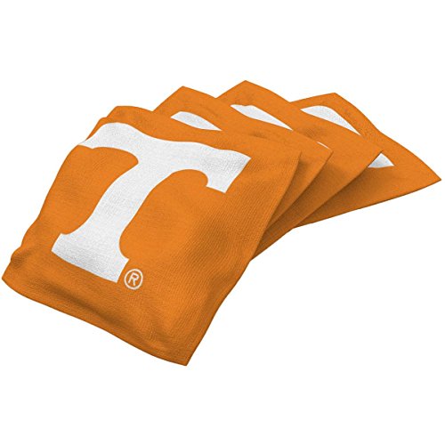Wild Sports NCAA College Tennessee Volunteers Orange Authentic Cornhole Bean Bag Set (4 Pack)