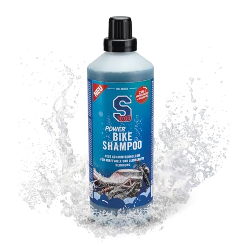 Dr. Wack S100 Power Bike Shampoo 1 Liter - Motorradshampoo mit innovativer Schaumtechnologie - Kraftvoller & schonender Schaumreiniger - für alle Oberflächen - Hochwertige Motorradpflege