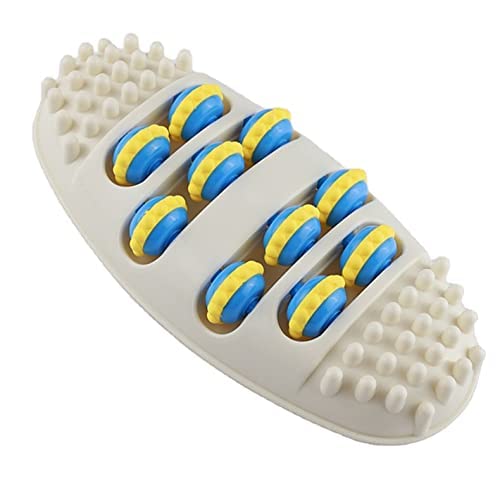 MURTISIDDH Dual Foot Massager Roller Portable Healthy Oval Rolling Wheel Foot Massager Relieve Plantar Fasciitis, Heel, Foot Arch Pain Acupressure/Reflexology Tool 1