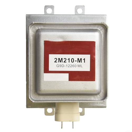 Yuanpgky Microondas Magnetron 2M210-M1 Pieza de repuesto para horno microondas con 6 disipadores de calor, construcción de metal para un calentamiento uniforme y un mejor rendimiento de cocción