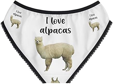 I Love Alpacas Panties, I Love Alpacas Underwear, Briefs, Cotton Briefs, Funny Underwear, Panties For Women