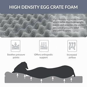 Washable Dog Bed – Memory Foam Crate Pad Dog Bed Orthopedic Dog Bed – Large Breed Super Tough Dog Bed – Big Dog Beds for Extra Large – Clearance Dog Bed Washable Cover Dog Bed with Pillow Square