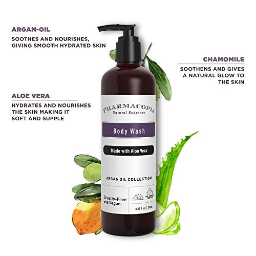 Image of Kimirica Pharmacopia Refreshing Summer body wash with the goodness of Argan Oil & Aloe Vera | 100% Vegan and Paraben Free Deep cleanses Body Wash (All Skin Type) (Lilac, 250ml)