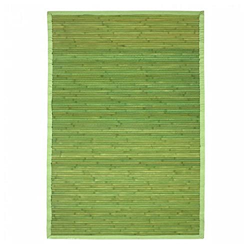 Tapis Larges Lattes et Ganse, 230cm x 160cm, Vert