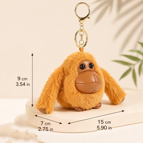 Llaveros de peluche para encontrar llaves rápido en bolsos y mochilas oscuras 2