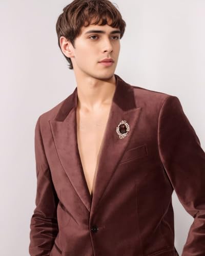 Mens Velvet 2 Piece Suit Two Button Slim Fit Tuxedos Wedding Suit Jacket Pants Set Business Suit Formal Tuxedes2