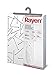 Rayen 6275.05 Bezug Bügeltisch Basic Plus, Weiß mit schwarzen Streifen