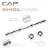 CAP Barbell 52.5 lb Adjustable Dumbbell Set - Single | Classic Adjustable Dumbbells with Weight Plates, Star Lock Collars, and Connector for Home Gym Strength Training