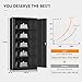 INTERGREAT Black Metal Storage Cabinet, Locking Steel Storage Cabinet with 2 Door and 4 Adjustable Shelves, 72