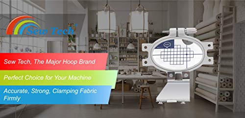 Image of Sew Tech Embroidery Hoop for Brother, 1x2.5in 20x60mm SA415 EF30 Frame | Fits PE150 PE150V PE170D PE180D PE190D PE200 Brother Embroidery Machine