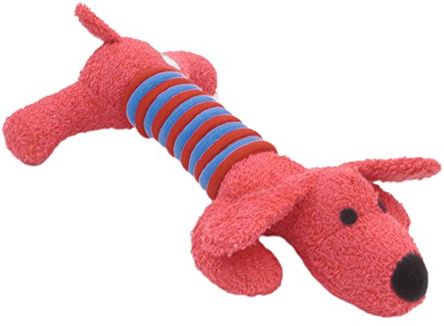 leo.toys Hundespielzeug Hajo Hund, Körpermitte aus robustem Seil, 2 Quietscher Cover