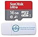 SanDisk 16GB Ultra Micro SD Memory Card Class 10 Works with Canon Ivy CLIQ+, Ivy CLIQ, Instant Film Camera (SDSQUAR-016G-GN6MN) Bundle with (1) Everything But Stromboli SD & MicroSD Card Reader