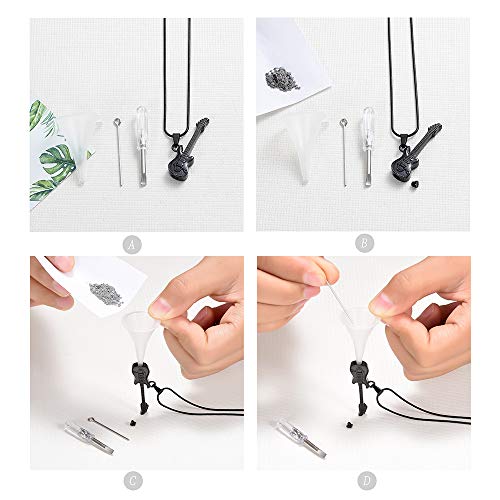 image for memorial jewelry Musical Instrument Cremation Necklace for Women&Men G