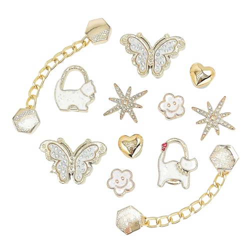 12 Piezas Adornos para Zapatos – Shoe Charms Decorativos para Zuecos, Pins de Dibujos Animados, Accesorios Creativos para Niños, Regalos y Fiestas de Cumpleaños