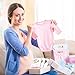 FYSUIMU 8Pcs Pink Bow Baby Closet Dividers Watercolor Bowknot Hanging Paper Closet Organizer Thicken Baby Wardrobe Organizer for Home Nursery Baby Shower
