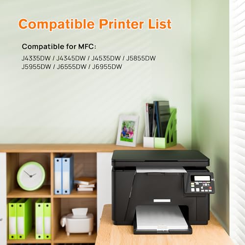 Image of LC406XL Ink Cartridges for Brother Printer Compatible with Brother MFC-J4335DW Ink Work for MFC-J5855DW MFC-J6555DW MFC-J4535DW Printers (4 Pack, Black and Color)