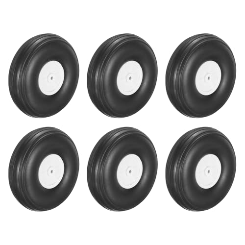 Ruedas de espuma para avión RC MECCANIXITY de 3.3 pulgadas y esponja PU para aeromodelos