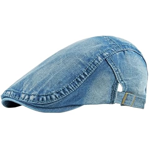 meioro Women Denim Newsboy Cap Cotton Flat Cap Ivy Gatsby Driving Hunting Gatsby Cabbie Hats for Men Cover